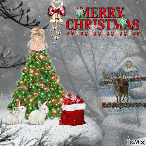 Christmas Greetings - Free animated GIF - PicMix