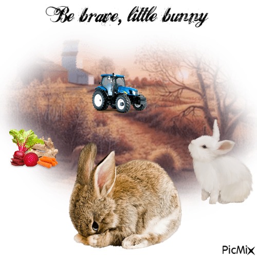 Be Brave Little Bunny - gratis png