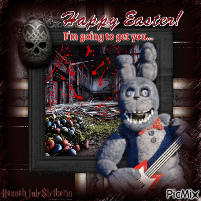 {#}Fluffy Bonnie's Grim Easter Greetings{#} - Δωρεάν κινούμενο GIF