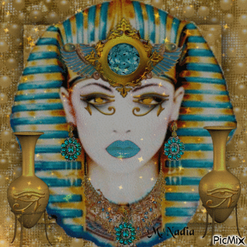 portrait femme Egyptienne - 無料のアニメーション GIF