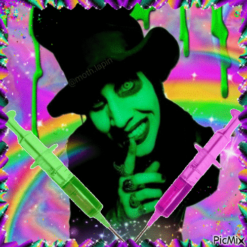 Marilyn Manson - GIF animado grátis