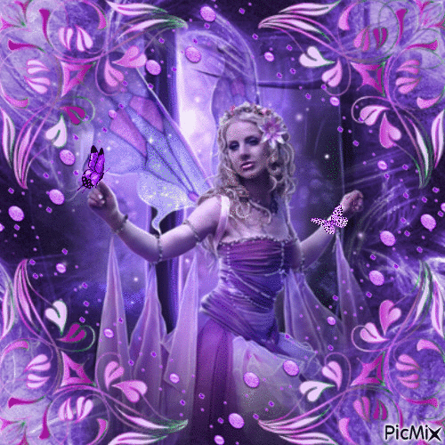 Purple Fairy - Ingyenes animált GIF