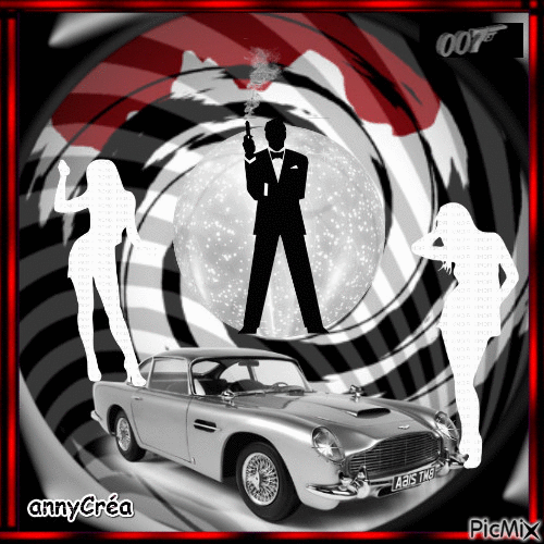 James Bond - Animovaný GIF zadarmo