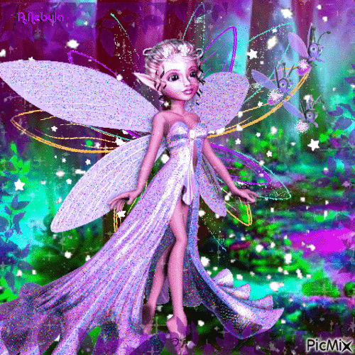 Purple fairy-contest - GIF animado grátis