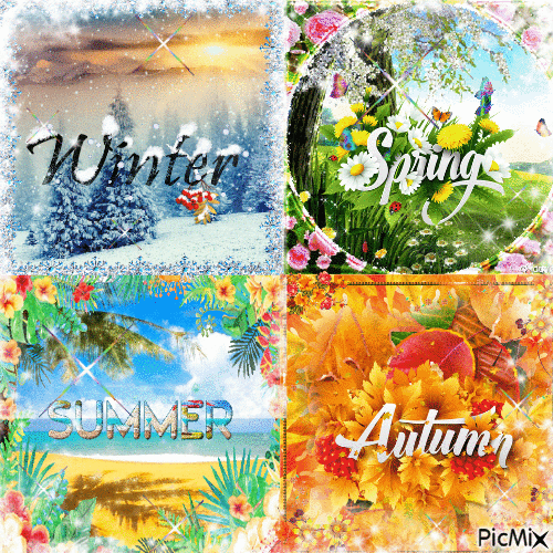 4 Seasons - Besplatni animirani GIF