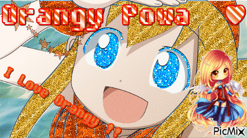 Orangy Powa ! - Безплатен анимиран GIF