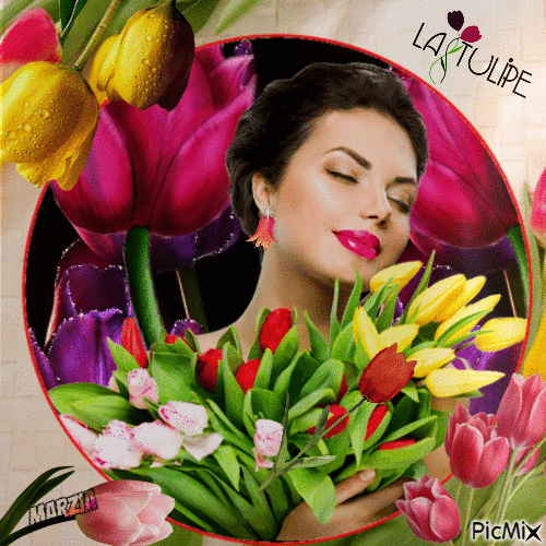 Tulipani glamour - GIF animado gratis