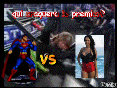 superman vs débilla - Free animated GIF