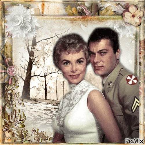 Janet Leigh & Tony Curtis, Acteurs américains - 無料のアニメーション GIF