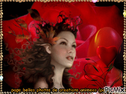 rose rouge - Бесплатный анимированный гифка