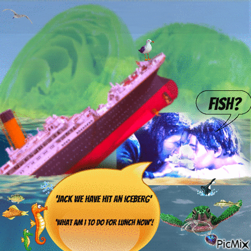 funny Titanic - Бесплатни анимирани ГИФ