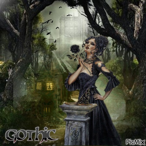 Gothic Lady - безплатен png