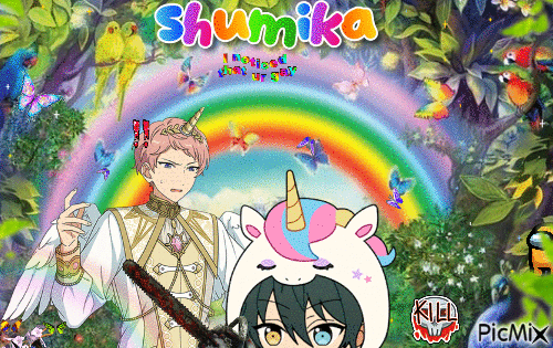 Shumika imposter kill - GIF animé gratuit
