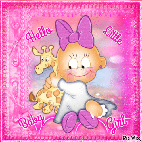 Hello baby girl - Gratis animerad GIF