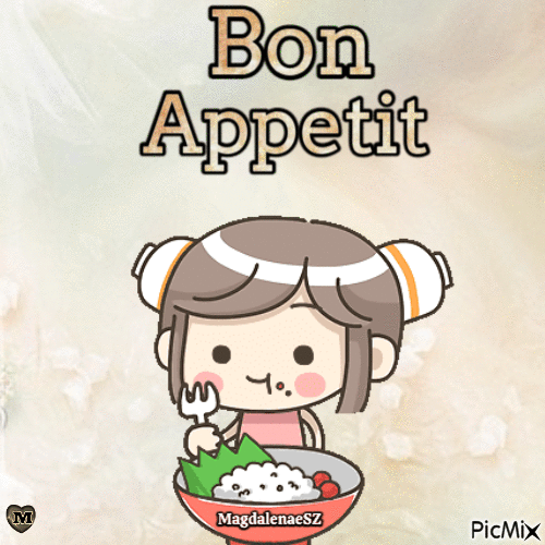 Bon appetit - Animovaný GIF zadarmo
