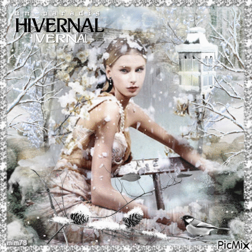 Femme d'hiver - Free animated GIF