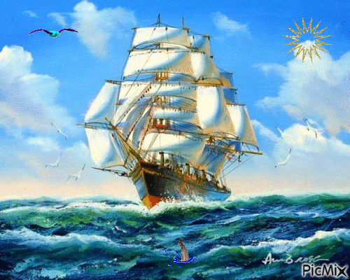 le bateau - Δωρεάν κινούμενο GIF