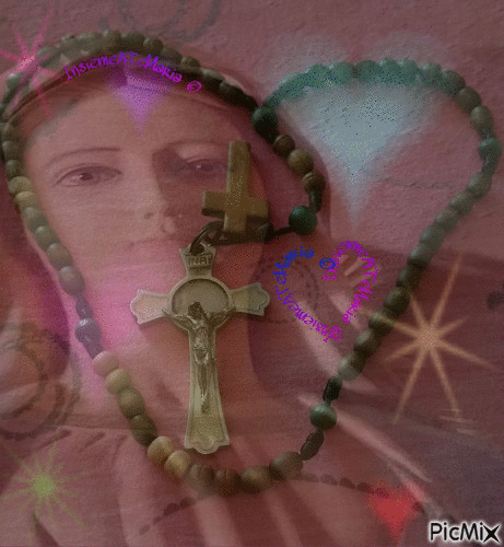 Recitate il Santo Rosario ogni giorno - Animovaný GIF zadarmo