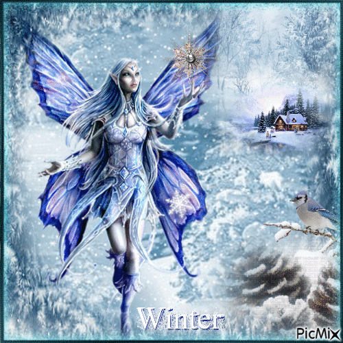 Winter Fairy - GIF animé gratuit