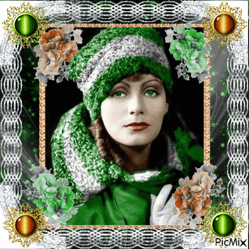 Greta Garbo, Actrice suédoise - 無料のアニメーション GIF