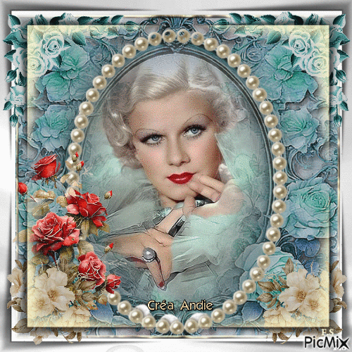 Jean Harlow, Actrice américaine - Free animated GIF