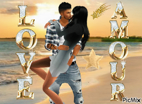 toi + moi= amour - GIF animasi gratis