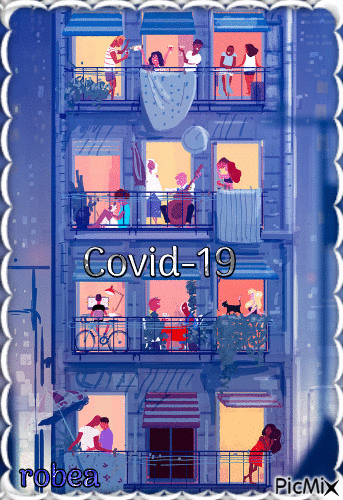 Covid-10 - Ilmainen animoitu GIF