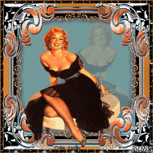 Femme Rétro - Pin-Up - Free animated GIF