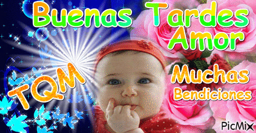 Buenas Tardes mi Amor - Darmowy animowany GIF