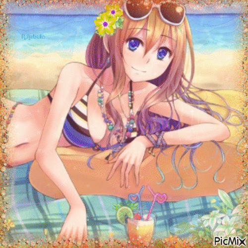 Manga - Summer - Δωρεάν κινούμενο GIF