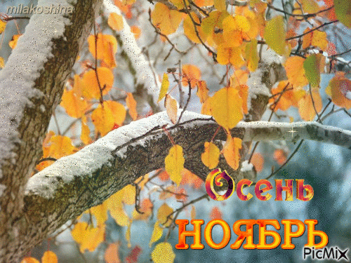 Осень - Бесплатный анимированный гифка