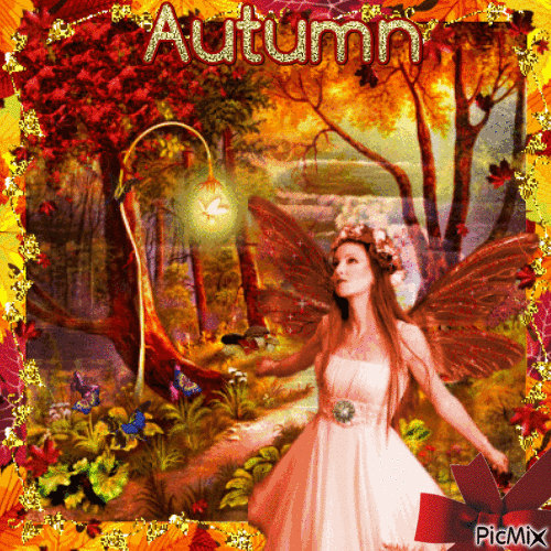 Autumn Fairy - Gratis animerad GIF