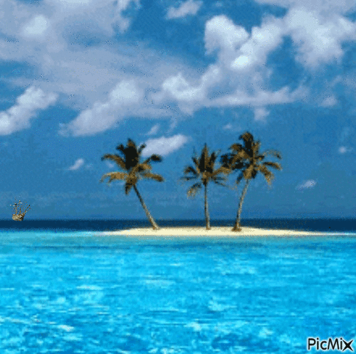Magic Island - Bezmaksas animēts GIF