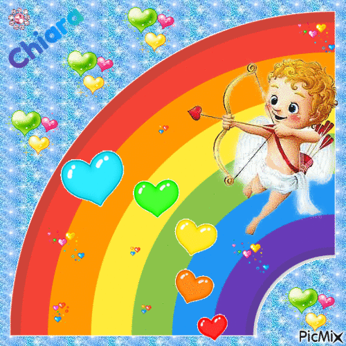 rainbow love 3 - Animovaný GIF zadarmo