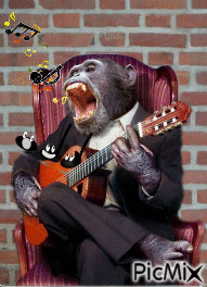zingen de aapje - GIF animado gratis