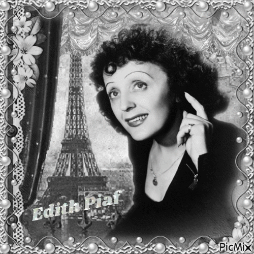 Edith Piaf - GIF animé gratuit