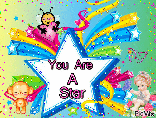 You are a star - Animovaný GIF zadarmo