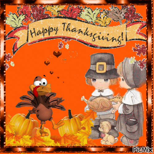 HAPPY THANKSGIVING - Free animated GIF