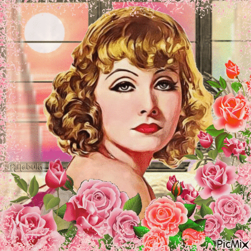 Vintage Woman with roses - contest