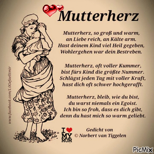 Mutterherz - Zdarma animovaný GIF