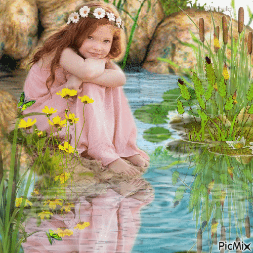 by a pond-contest - Безплатен анимиран GIF