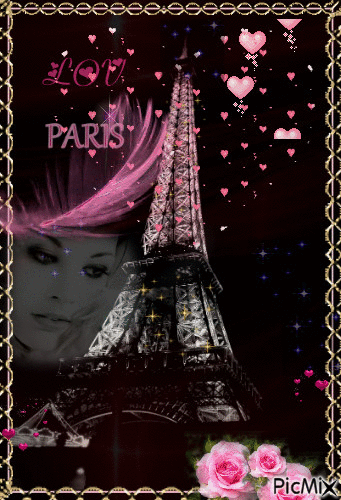 Love Paris - GIF animé gratuit