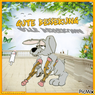 Gute Besserung - Bezmaksas animēts GIF