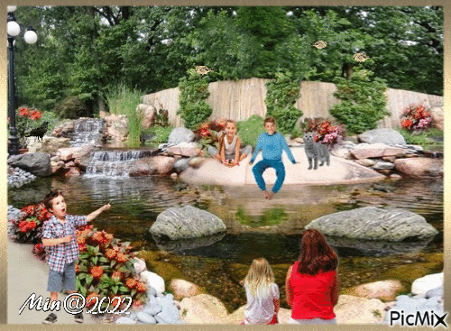 Folk i parken - Ingyenes animált GIF