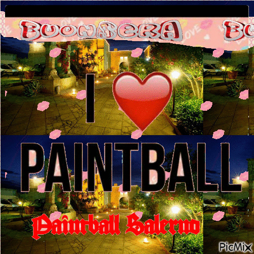 Sera Paintball - GIF animate gratis