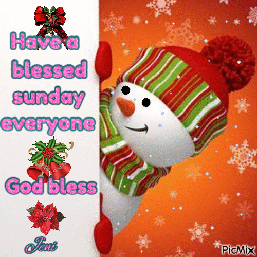 Have a blessed sunday - Gratis animerad GIF