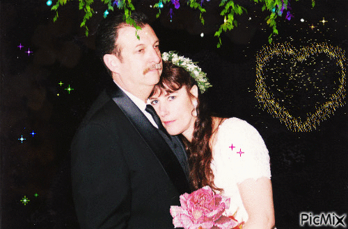Our Wedding Day in Hawaii 2002 - Бесплатни анимирани ГИФ