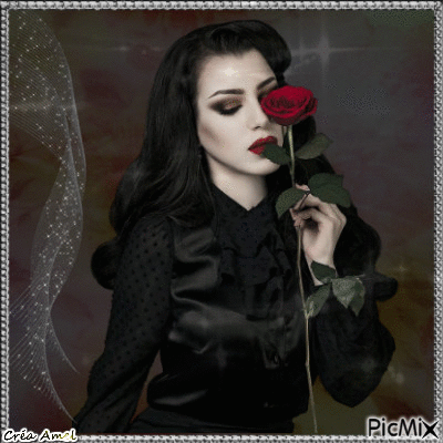 femme gothic - Besplatni animirani GIF