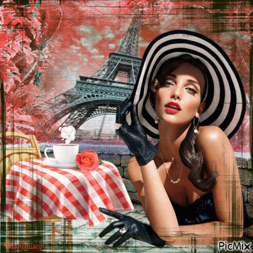 Femme fatale à Paris. - Bezmaksas animēts GIF