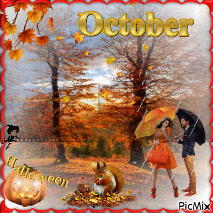 Welcome October - Besplatni animirani GIF